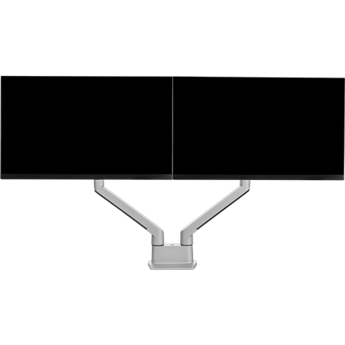Chicago Dual Monitor Arm - Silver