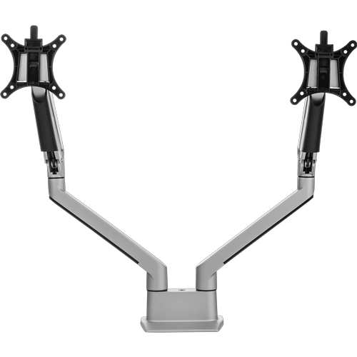 Chicago Dual Monitor Arm - Silver