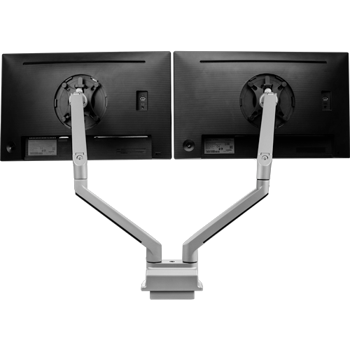 Chicago Dual Monitor Arm - Silver